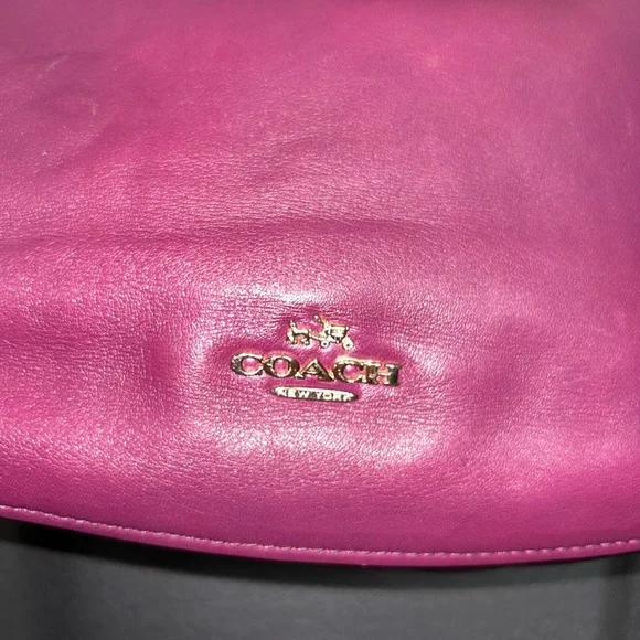 Coach Chelsea, 2way Smooth Purple Calf Leather Bag (2015) - 37018 - Picture 3 of 16